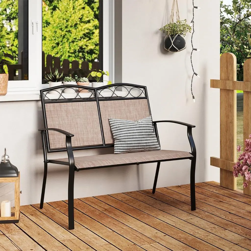 Скамейка Costway NP12865CF (Light Brown/Black)