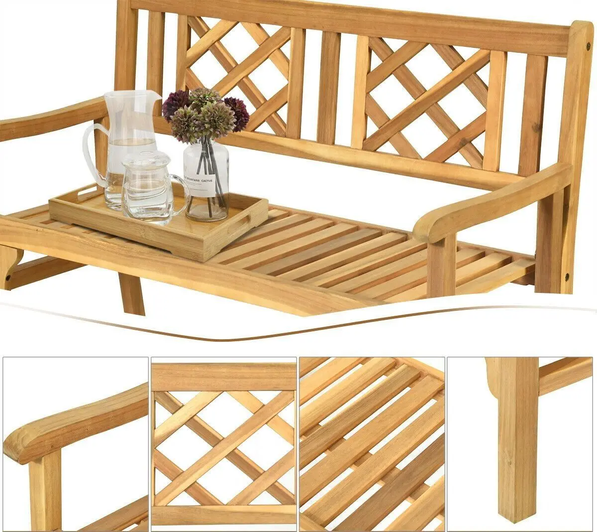 Скамейка Costway OP70303 (Natural)