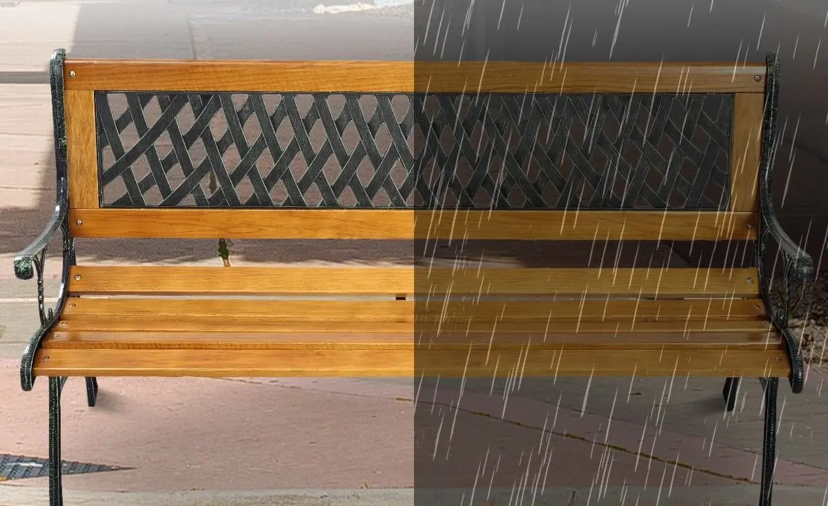 Banca Costway OP70533 (Natural/Black)