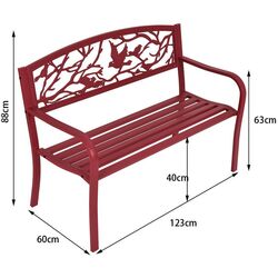 Banca Costway OP70536 (Red) Thumb