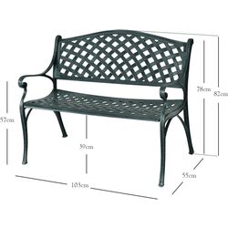 Banca Costway OP70537 (Antique Green) Thumb