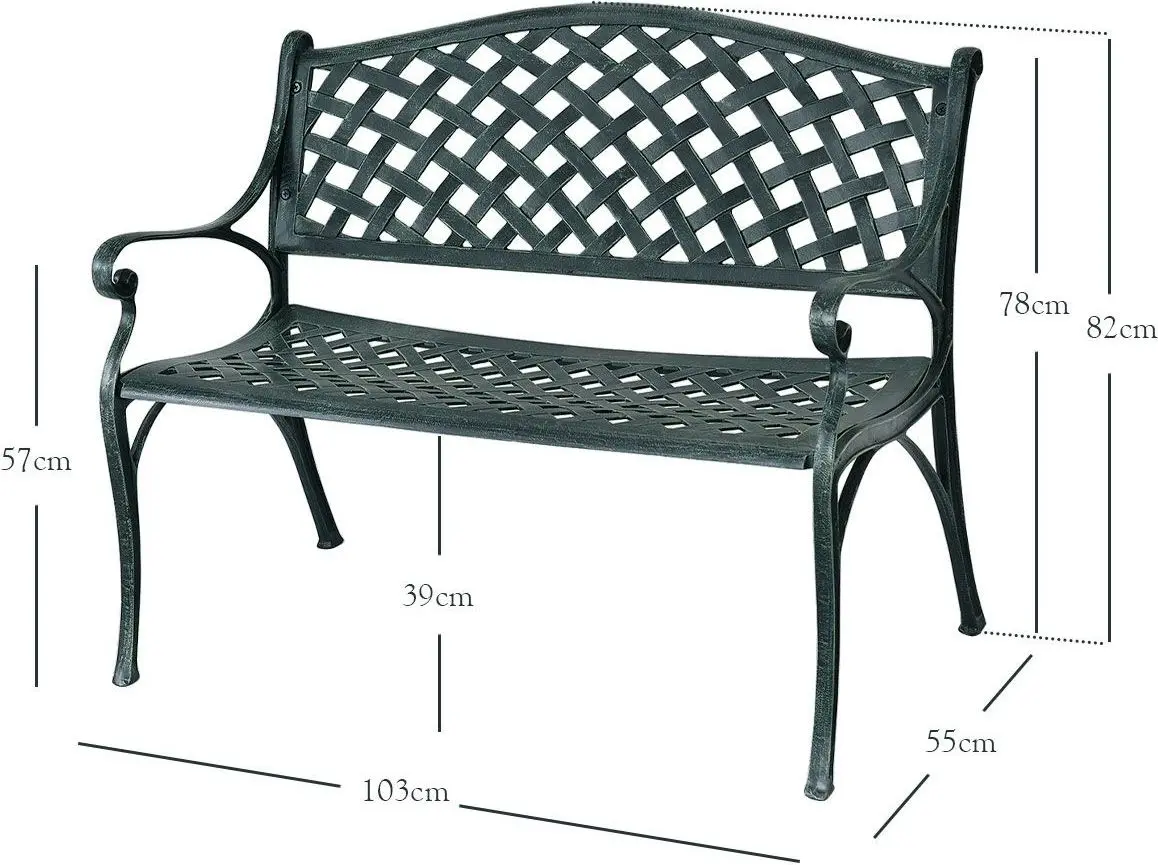 Banca Costway OP70537 (Antique Green)