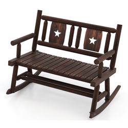 Скамейка-качалка Costway NP11392 (Brown) Thumb