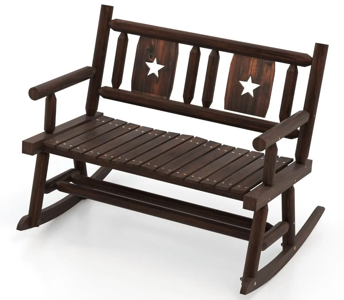 Скамейка-качалка Costway NP11392 (Brown)