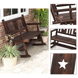 Скамейка-качалка Costway NP11392 (Brown) Thumb