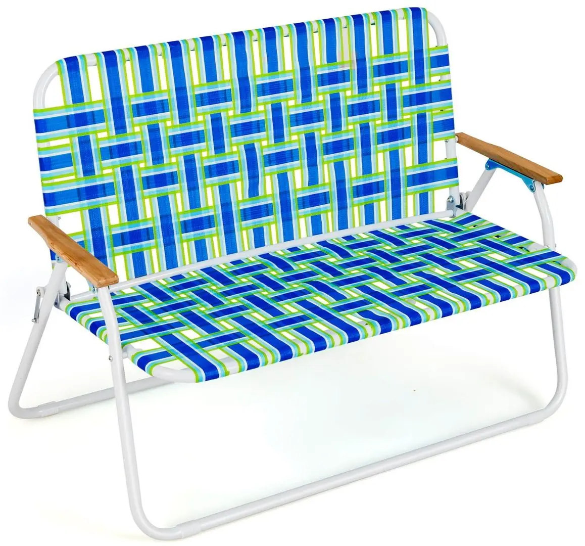 Складная скамейка Costway NP11033 (Blue) - 2