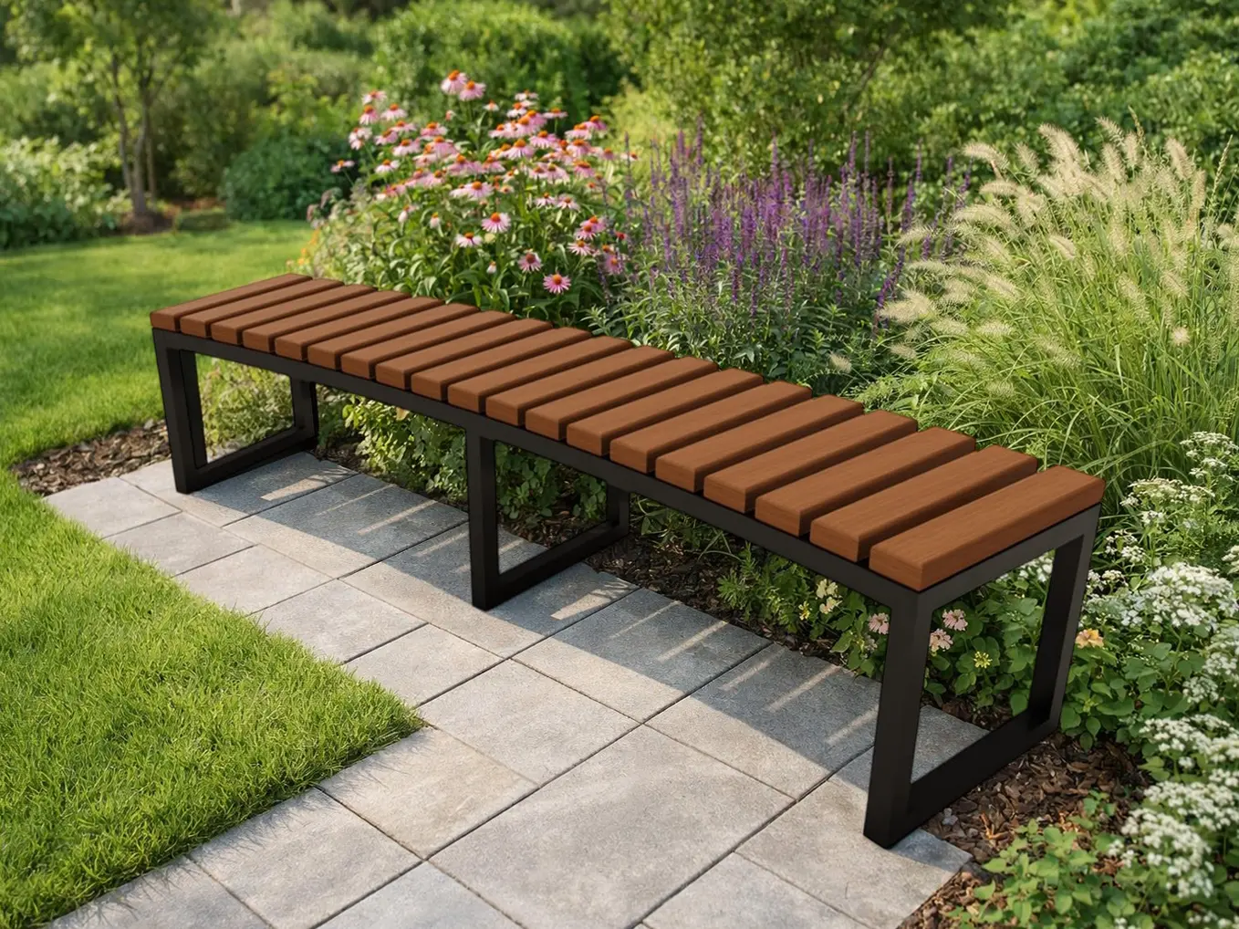 Banca de gradina DastimArt 944 (Brown/Black)