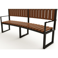 Садовая скамейка DastimArt 945 (Brown/Black) Thumb