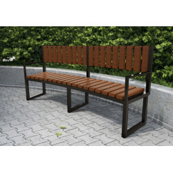 Садовая скамейка DastimArt 945 (Brown/Black)