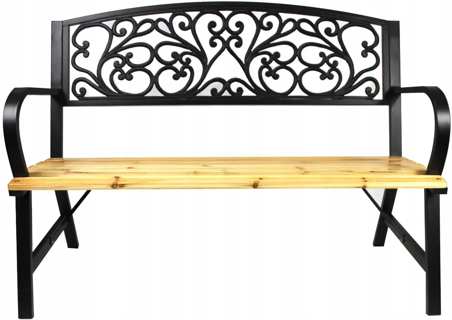Скамейка GardenLine Adela MEB2934 (Wooden/Black) - 2