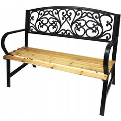 Скамейка GardenLine Adela MEB2934 (Wooden/Black)