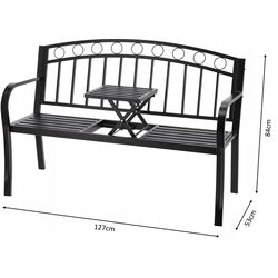 Banca GardenLine MEB0797 (Black) Thumb