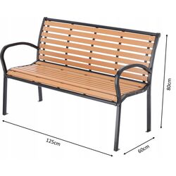 Скамейка GardenLine MEB0865 (Brown/Black) Thumb