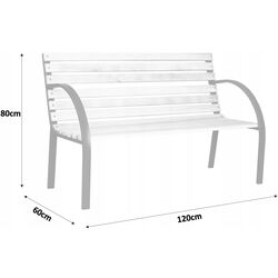 Скамейка GardenLine MEB2790 (Grey/Wood) Thumb