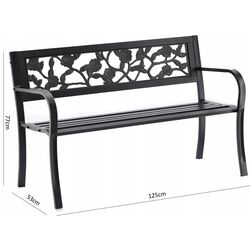 Скамейка GardenLine MEB2927 (Black) Thumb