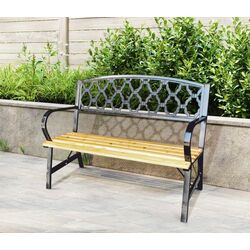Скамейка GardenLine MEB2941 (Natural/Black)
