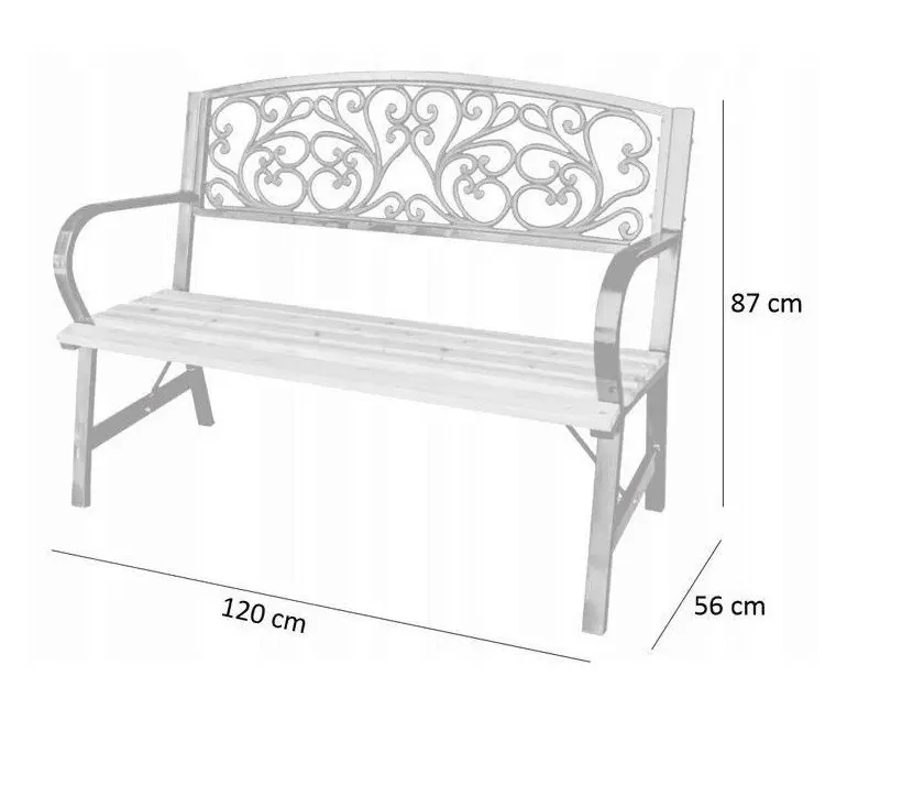Banca GardenLine Sorina MEB2958 (Wooden/Black)
