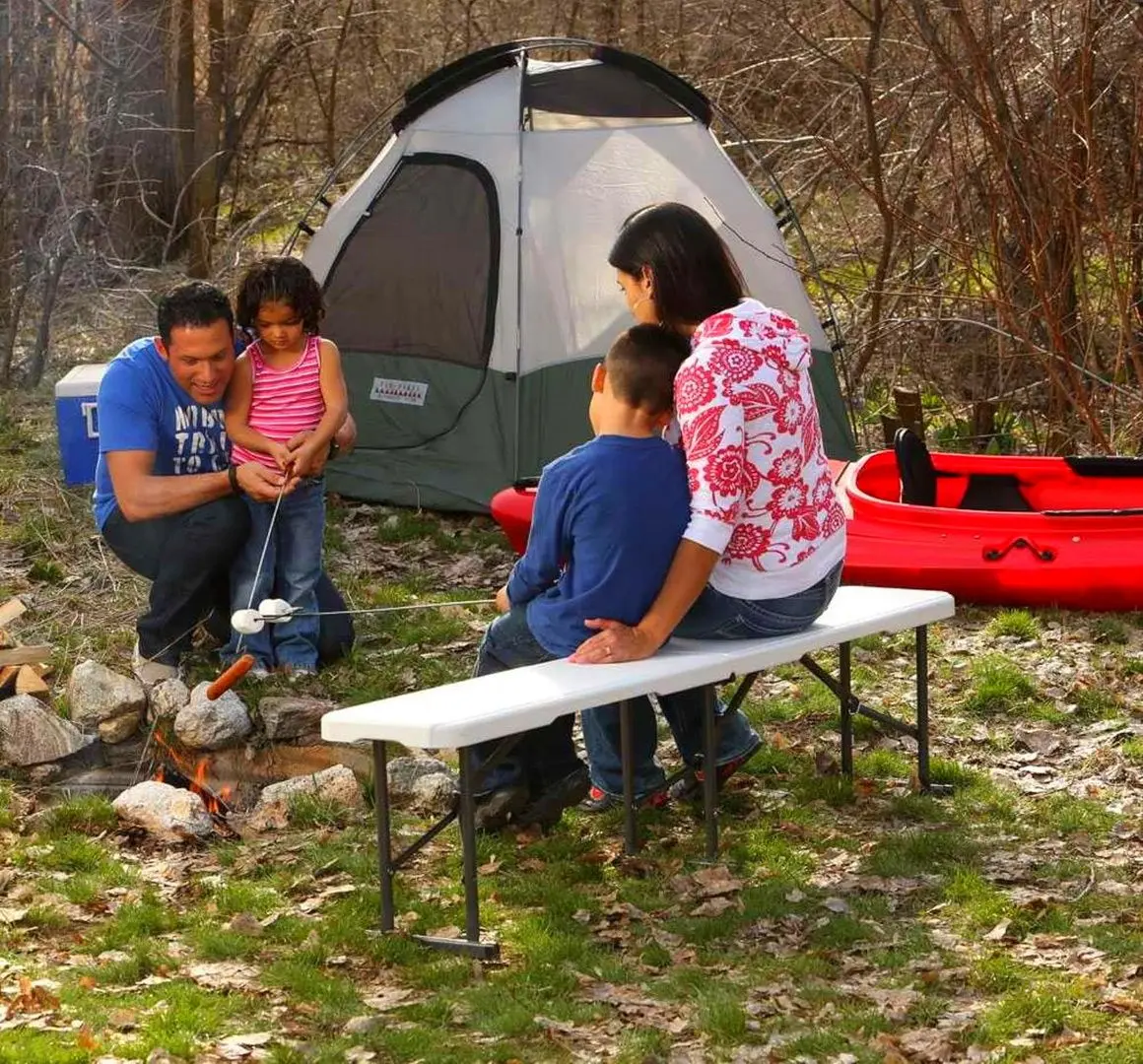 Скамейка складная GardenLine ZUM4758 (White/Black) - 4