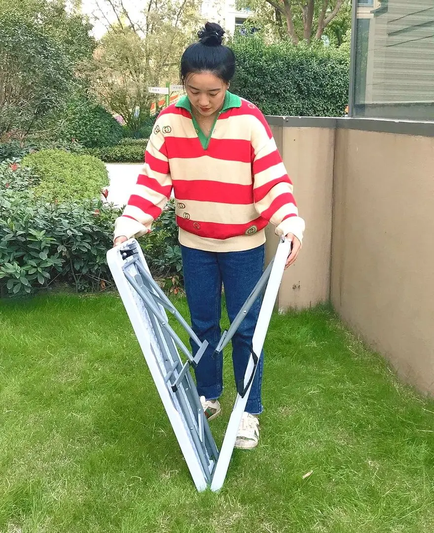 Скамейка складная GardenLine ZUM4758 (White/Black) - 6