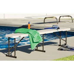 Скамейка складная GardenLine ZUM4758 (White/Black) Thumb