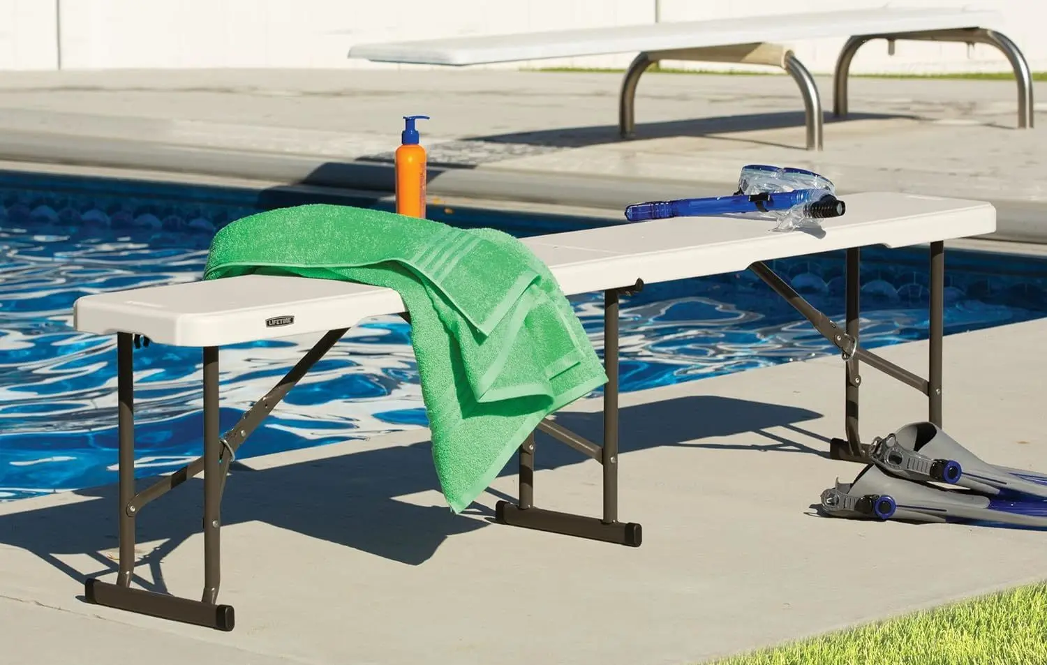 Скамейка складная GardenLine ZUM4758 (White/Black) - 8