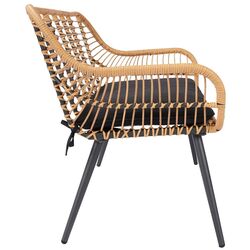 Скамейка GoodHome Apolima (Brown/Black) Thumb