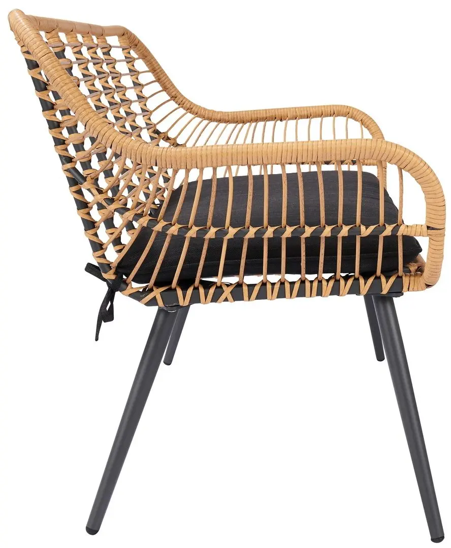 Скамейка GoodHome Apolima (Brown/Black)