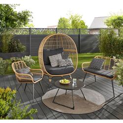 Скамейка GoodHome Apolima (Brown/Black) Thumb