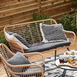 Скамейка GoodHome Apolima (Brown/Black) Thumb