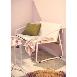 Диван садовый Ikea Ingmarso 2-местный 118x69x69 (Бело-зеленый/Бежевый) Thumb
