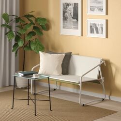 Диван садовый Ikea Ingmarso 2-местный 118x69x69 (Бело-зеленый/Бежевый) Thumb