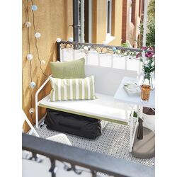 Диван садовый Ikea Ingmarso 2-местный 118x69x69 (Бело-зеленый/Бежевый) Thumb