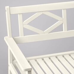 Banca Ikea Bondholmen cu spatar (Alb/Bej) Thumb