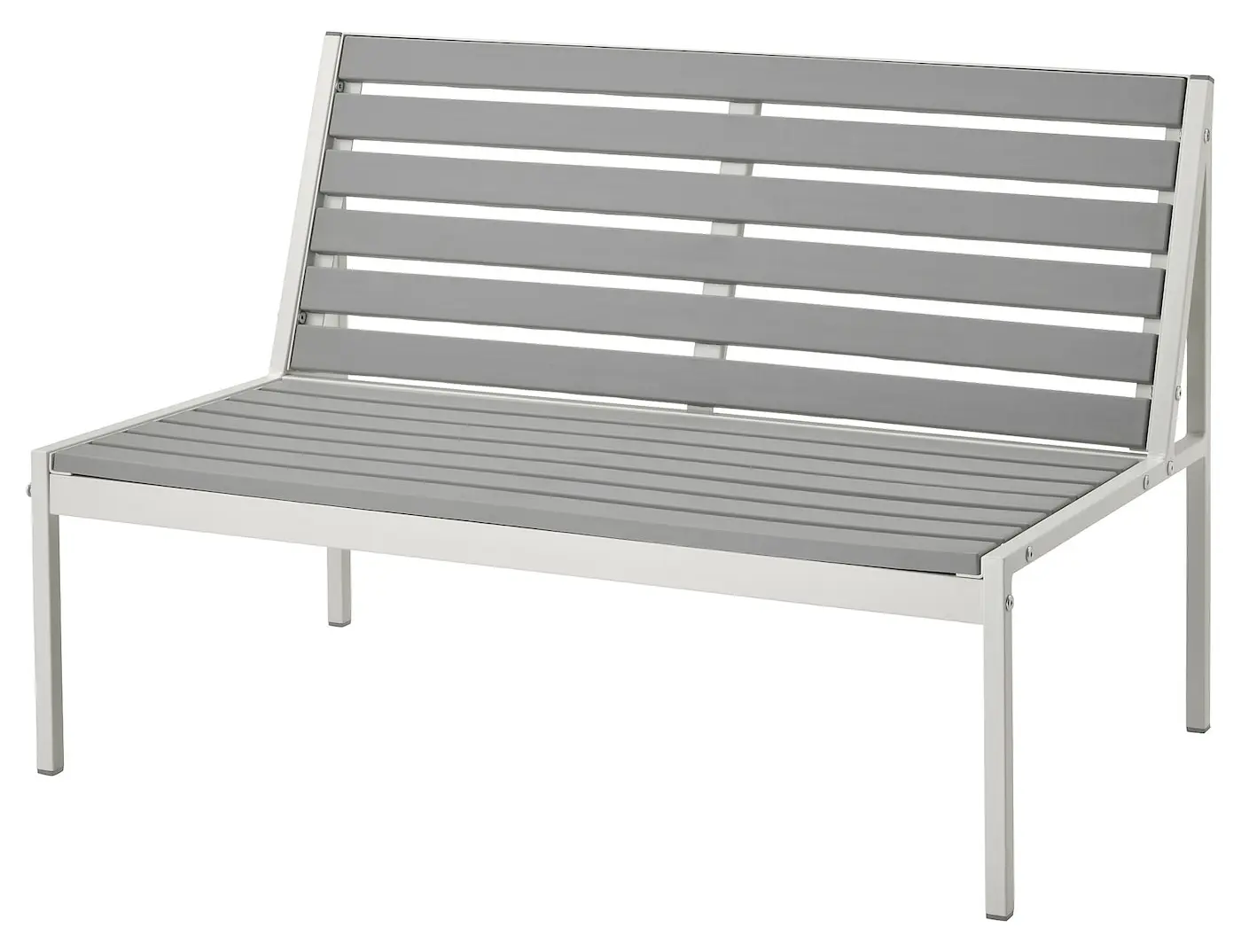 Banca Ikea Jolpen 2 locuri 100x59x67 (Alb/Gri)