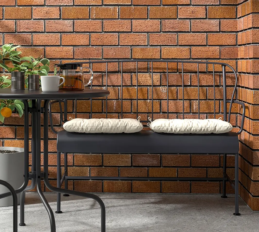 Скамейка Ikea Lacko 2-местная (Серый)