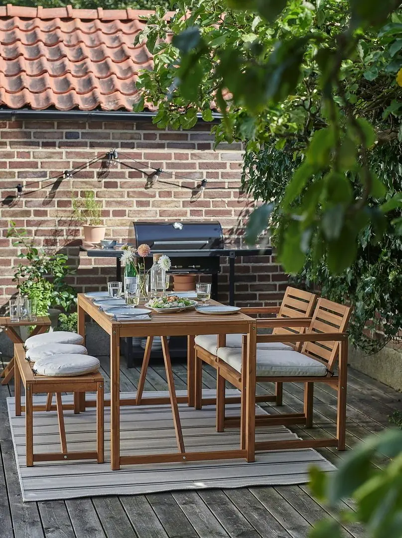 Banca Ikea Nammaro 120cm (Maro Deschis Vopsit)