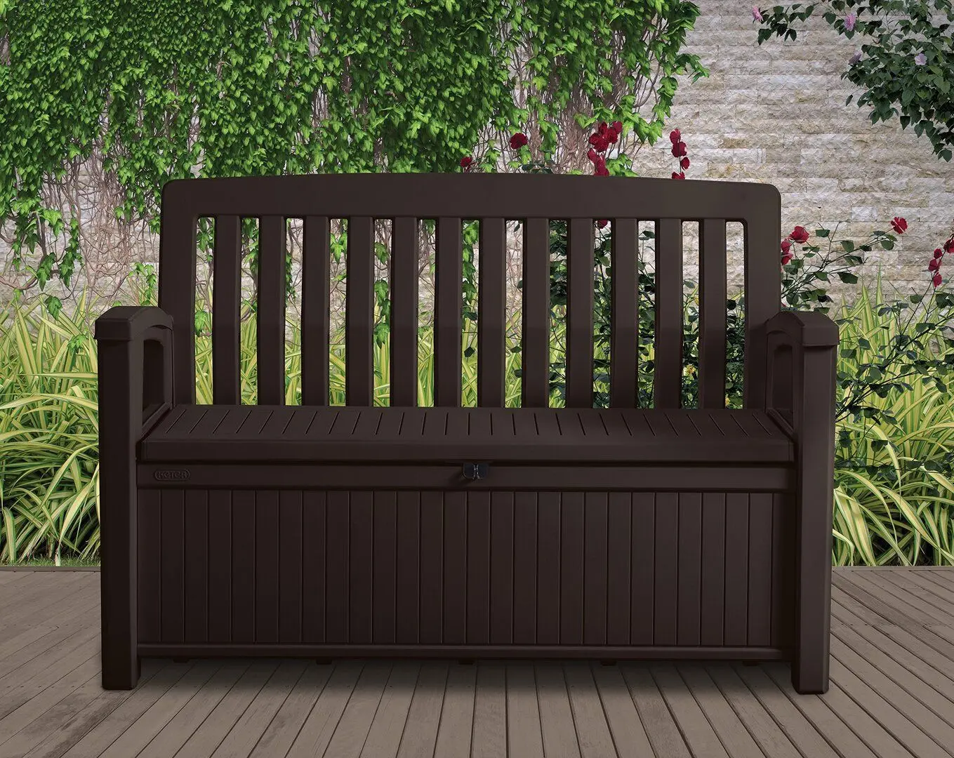 Скамья-сундук Keter Patio Bench (Brown)