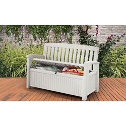 Banca-cufar Keter Patio Bench (White) Thumb