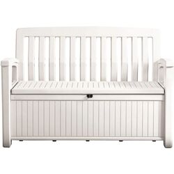Banca-cufar Keter Patio Bench (White)