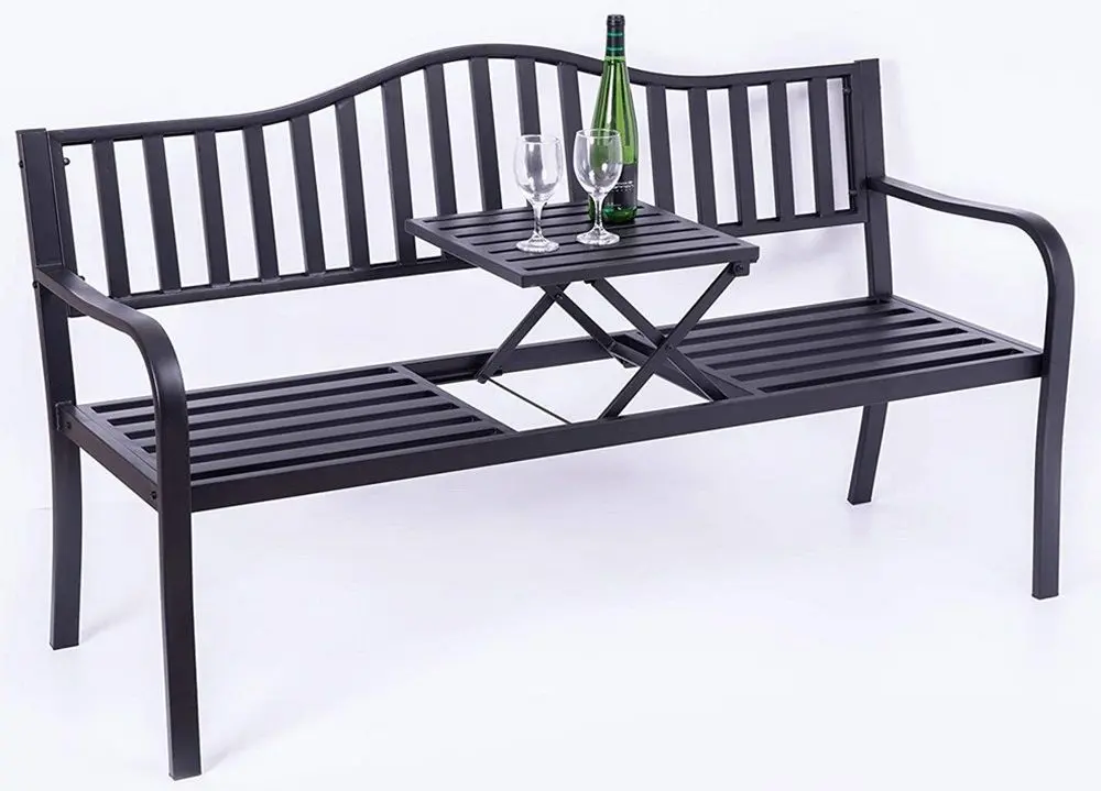 Скамейка Mobhaus Dagno со столиком (Black)