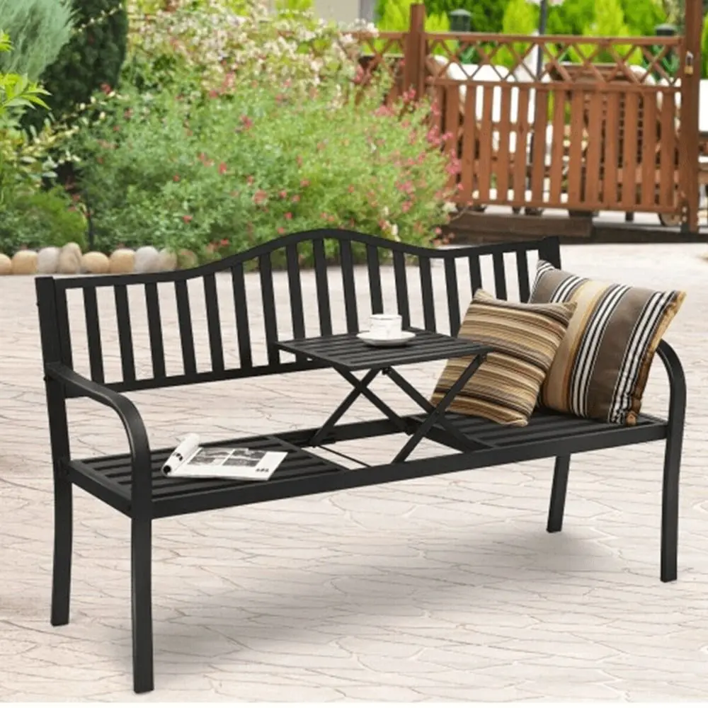 Скамейка Mobhaus Dagno со столиком (Black)