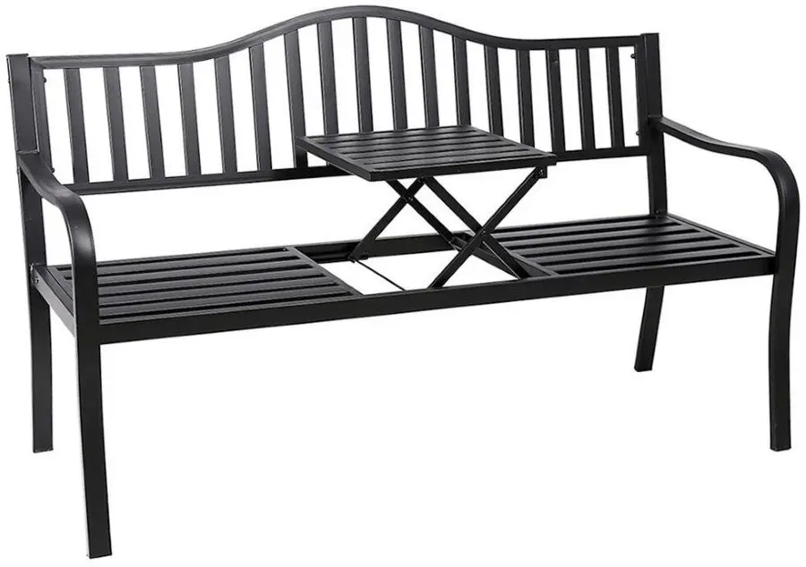 Скамейка Mobhaus Dagno со столиком (Black)