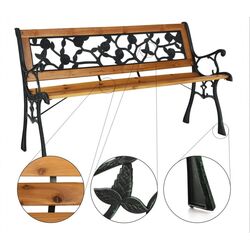 Скамейка Mobhaus Faiza (Black/Natural) Thumb