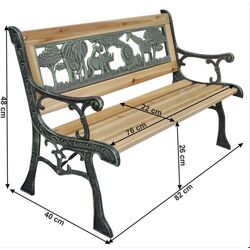 Детская скамейка Mobhaus Nadaza (Black/Natural) Thumb