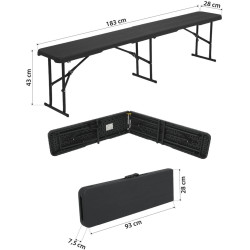 Scaun pliabil Nils Camp NC3404 (Black) Thumb