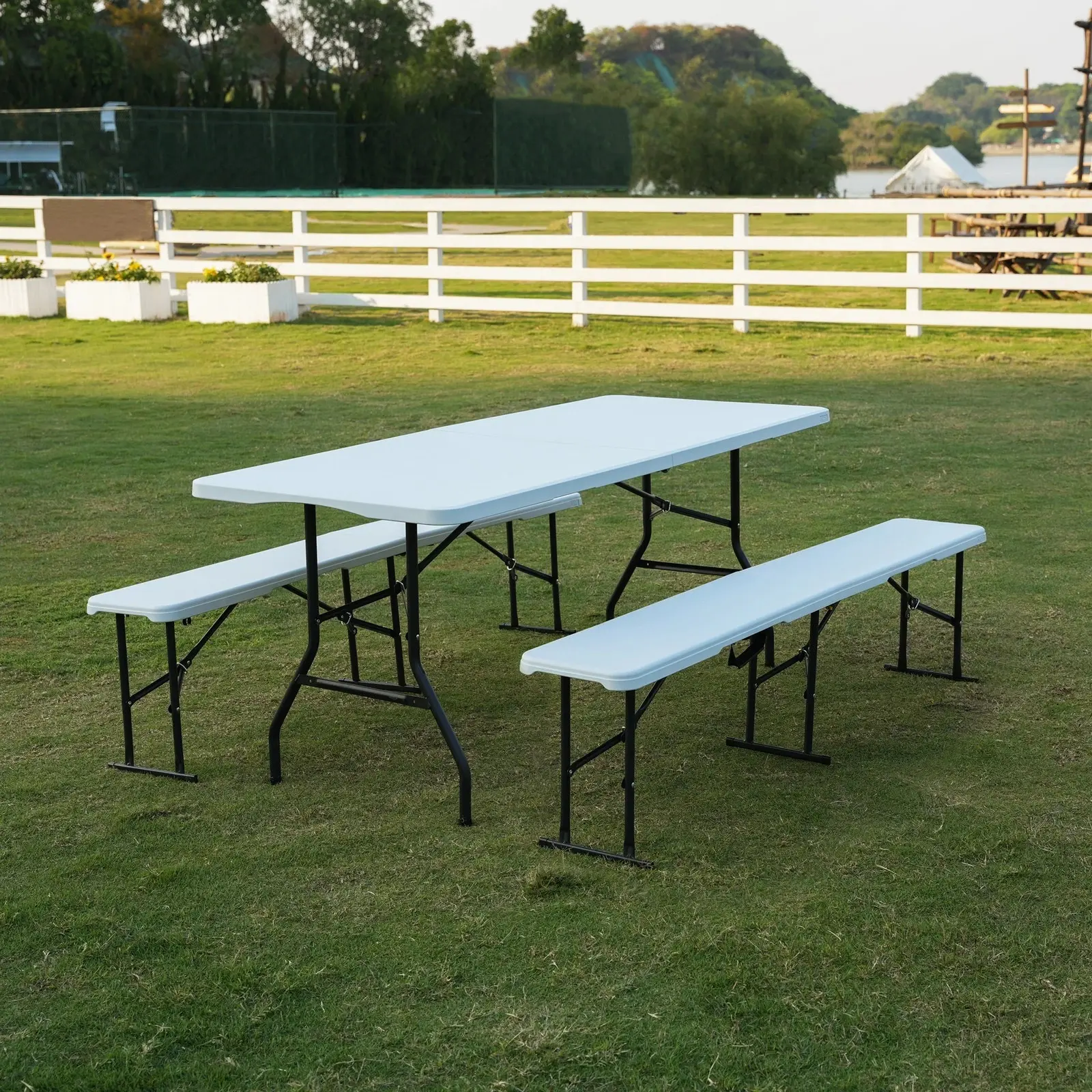 Scaun pliabil Nils Camp NC3404 (White) - 6