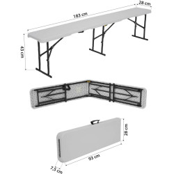 Scaun pliabil Nils Camp NC3404 (White) Thumb