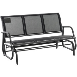 Banca de gradina tip leagan Outsunny 84B-531 (Black) Thumb