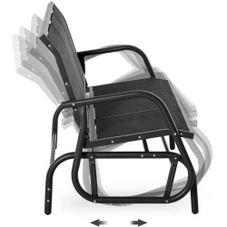 Banca de gradina tip leagan Outsunny 84B-531 (Black) Thumb