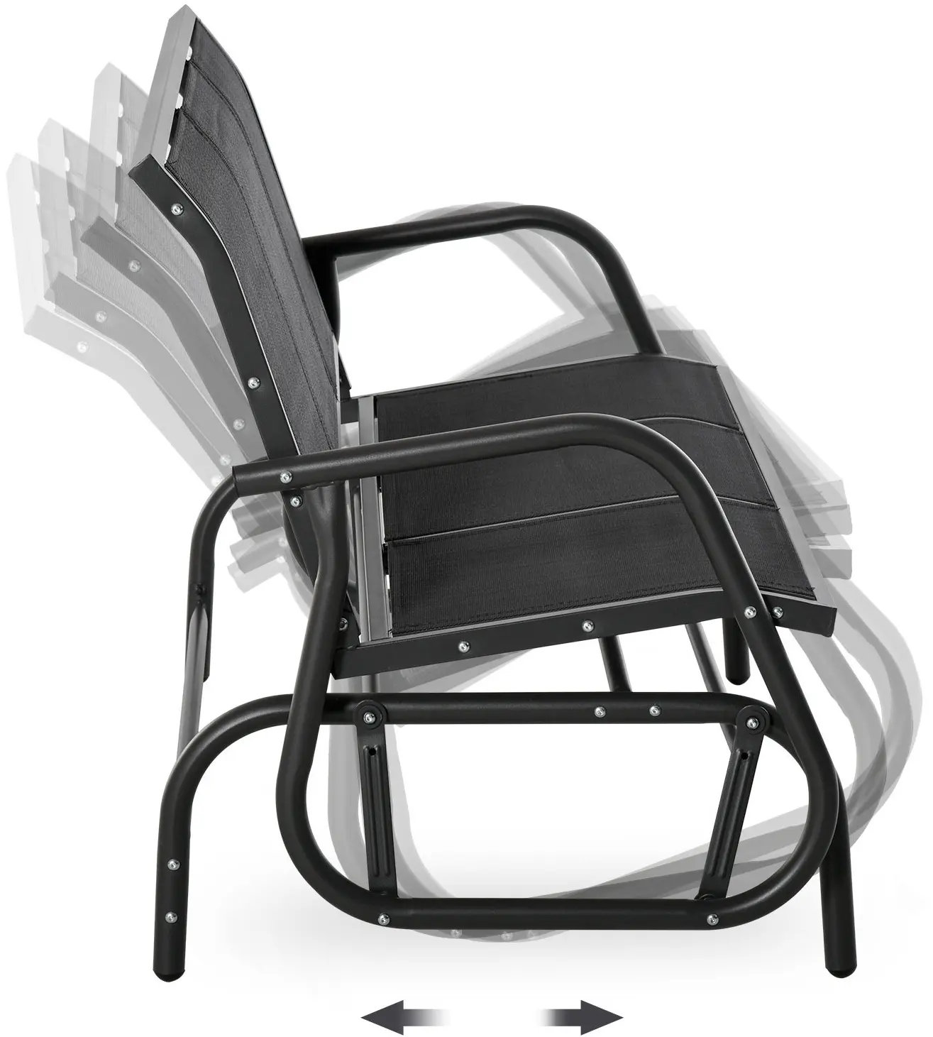 Banca de gradina tip leagan Outsunny 84B-531 (Black) - 3